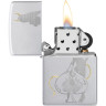 Zippo Devilish Ace 48658 — матовая сталь, гравировка