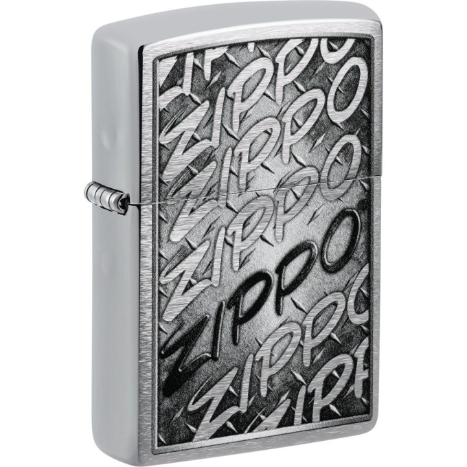 Зажигалка Zippo Brushed Chrome, арт. 48784